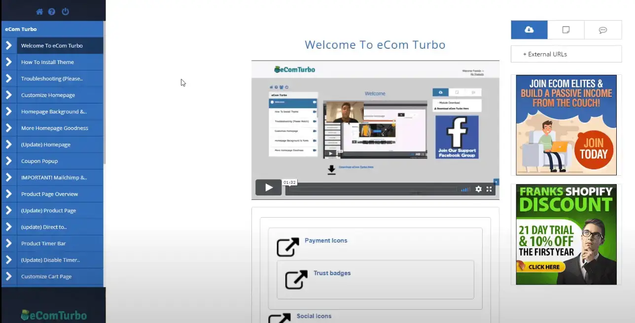 eCom Turbo Membership Area