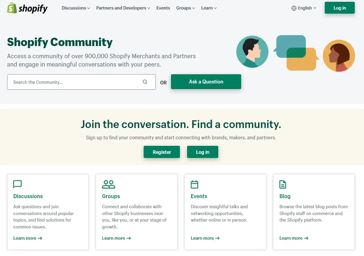 Shopify Community Homepage