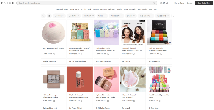 Faire Beauty Product Page