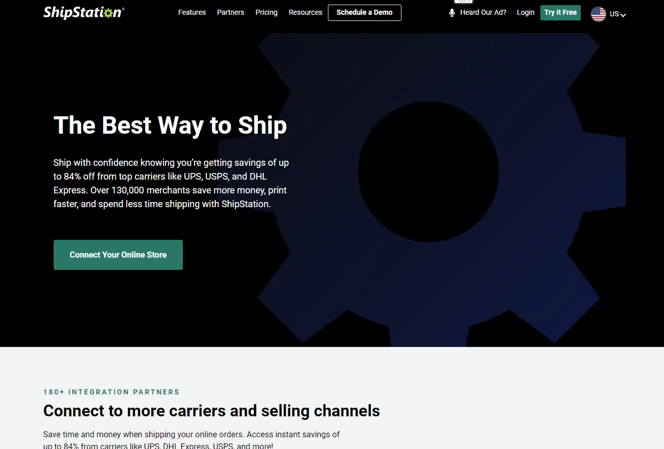 Shipstation Homepage