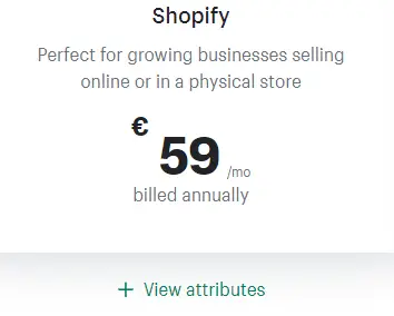 Shopify Netherlands Shopify Plan
