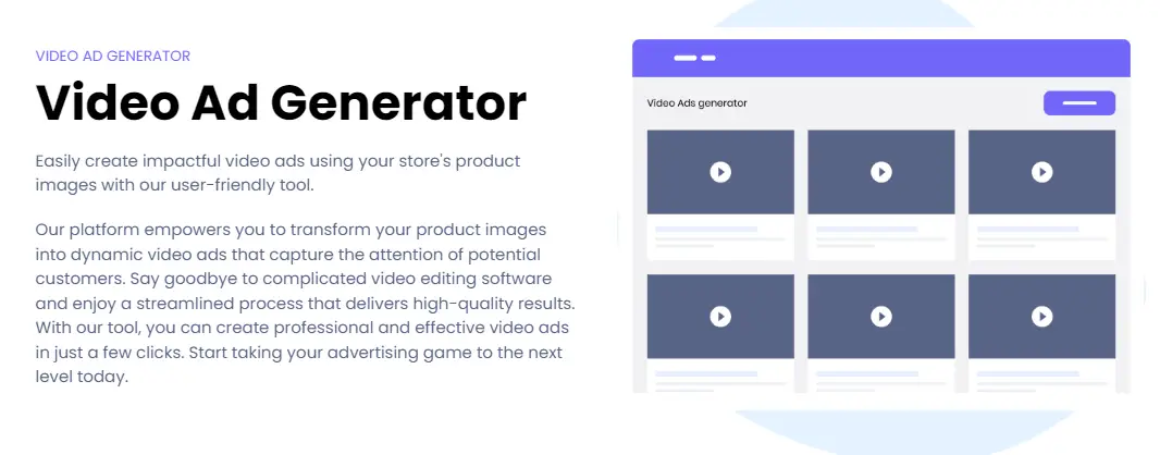 Peeksta Video Ad Generator