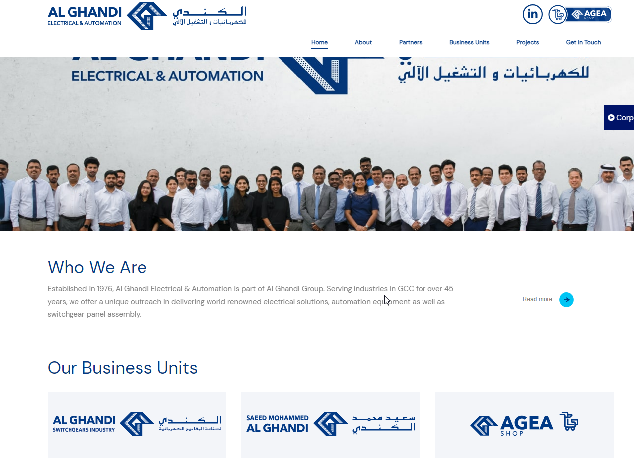 Al Ghandi Electrical And Automation Homepage