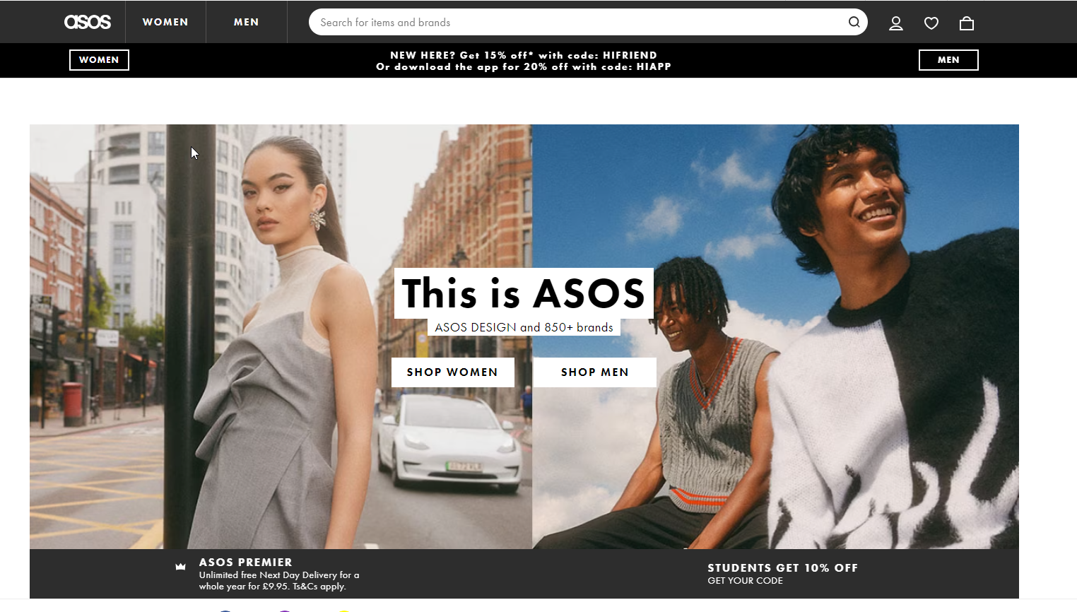 Asos Homepage