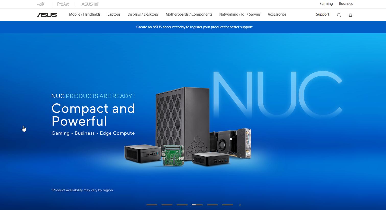 Asus Homepage