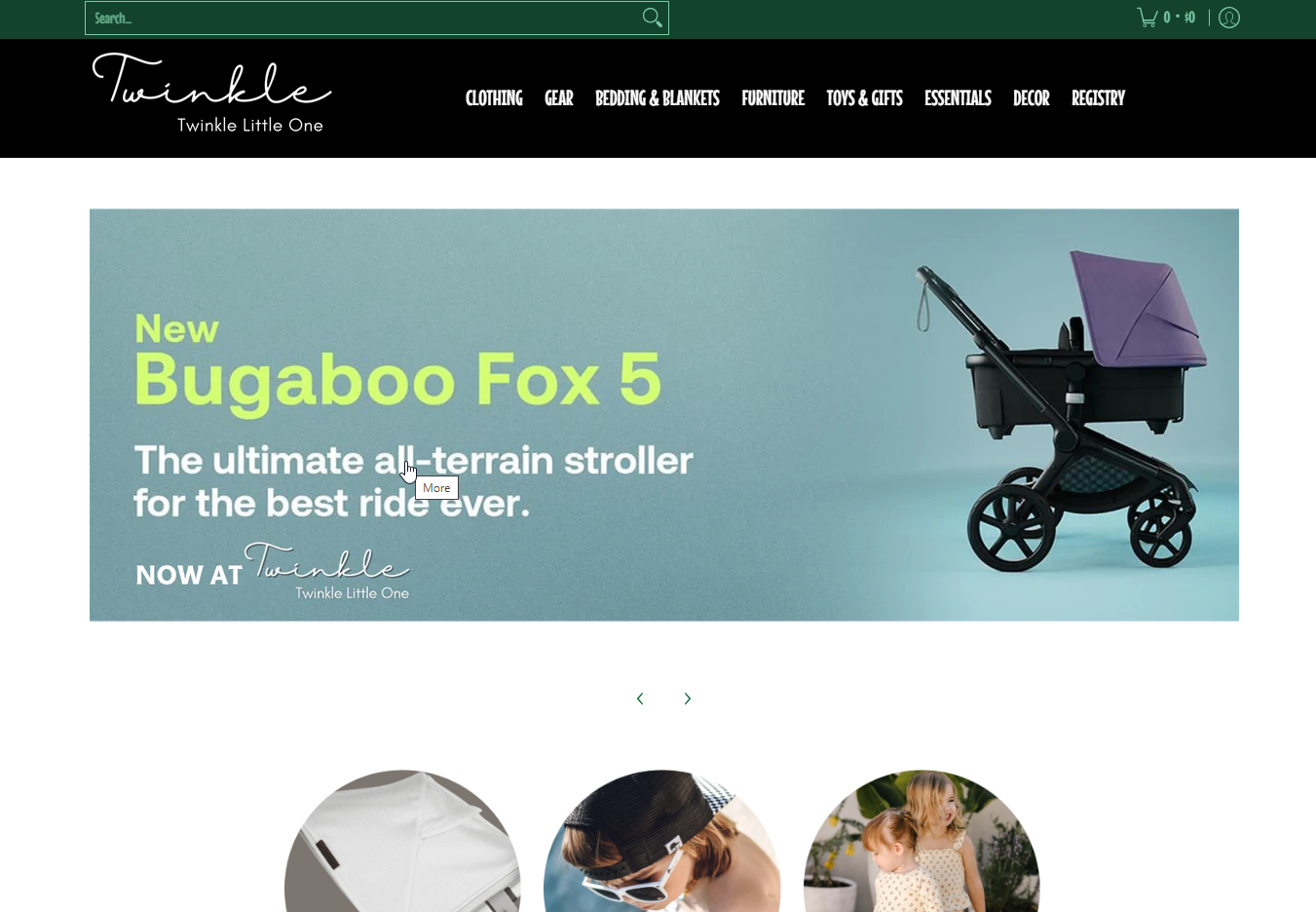 Twinkle Twinkle Little One Homepage