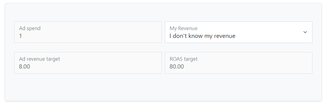 ROAS Calculator